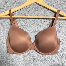 Victoria Secret Pink Wear Everywhere Smooth Lightly Lined Brown Push Up Bra 36DD - £17.17 GBP