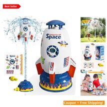 Rocket Design Sprinkler Launcher - Water-Powered Fun for Kids Age 3-12 - $55.39