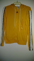 Pink by Victoria&#39;s Secret Yellow  Burtton Down Placket L/Sleeve Front Zip Hoodie - £19.77 GBP