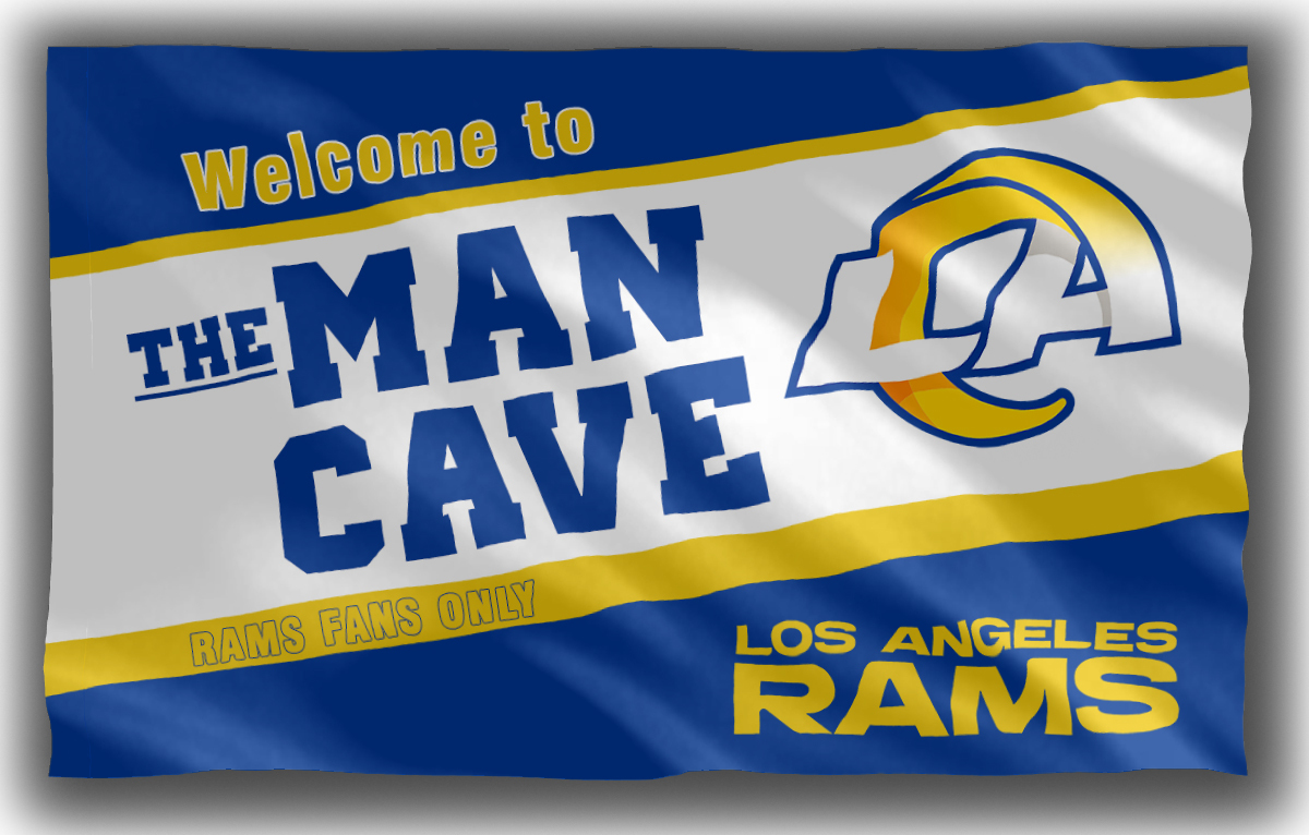 Los Angeles Rams Football Team Flag 90x150cm 3x5ft Man Cave Best Banner ...