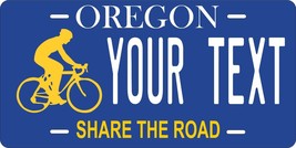 Oregon Share Road License Plate Personalized Custom Auto Bike Moped Motorcycle - £8.78 GBP+