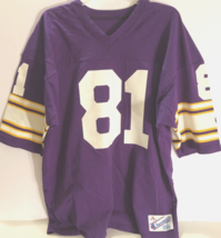 Anthony Carter #81 Minnesota Vikings Vintage 90s Nfl Nfc Purple Champion Jersey - £38.21 GBP