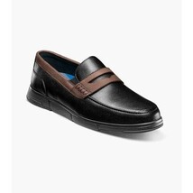 Nunn Bush Luca Moc Toe Penny Loafer Walking Shoes Black Multi 85103-009 image 11