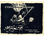 World Famous Cormorant Fishing Brochure &amp; Luggage Sticker Gifu Japan 1950&#39;s - $39.56