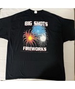 Big Shots Fireworks T Shirt Black Size XXL  Firecrackers Gildan Heavy Co... - €8,54 EUR
