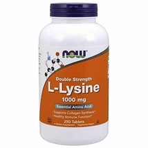 NOW Supplements, L-Lysine (L-Lysine Hydrochloride) 1,000 mg, Double Strength,... - $29.85