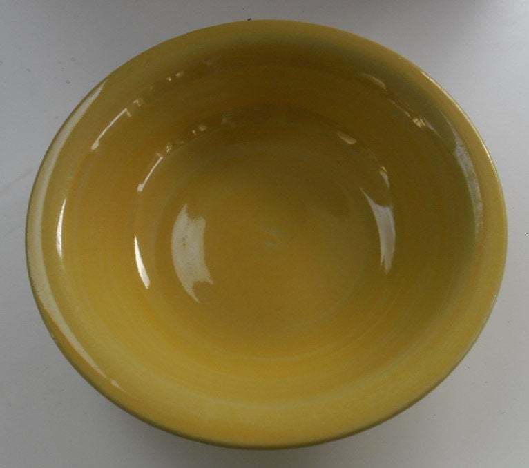 New Handpainted Design Yellow  Colored Collectible Swirl Design Coup Bow... - $15.99