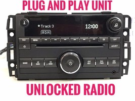 UNLOCKED 09 SATURN Outlook OEM AM FM Receiver Single CD mp3 Player GM964A - £82.17 GBP