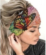 Boho Scrunchy Headband - Hippie Wide Headband - Yoga Headband - £12.45 GBP