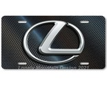 Lexus &quot;L&quot; Logo Inspired Art on Carbon FLAT Aluminum Novelty License Tag ... - £14.06 GBP