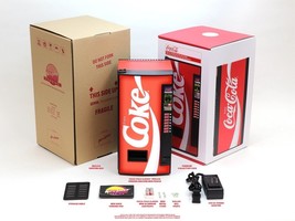 Replicade New Wave Toys Coca-Cola Classic Replica Vending Machine Mini Fridge - £195.55 GBP