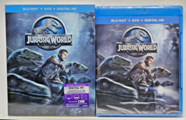 Jurassic World (Blu-ray, 2015) with Slipcover FACTORY SEALED - $6.95