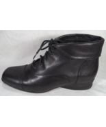 Covington Ezra Womens Size 9 Ankle Boots Shoes Lace Up Leather Black - $15.79
