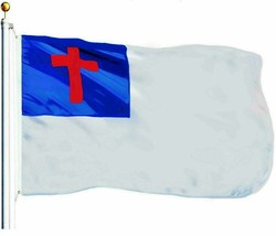 Christian Religious Flag 3X5 Ft In Door And Out Door 68D Printed Nylon - £13.58 GBP