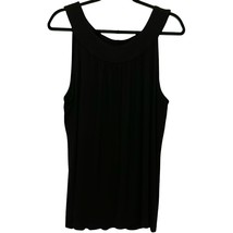  Dress Barn Black Elegant Tank Top Size 2X (18-20W) Sleeveless Rayon Blend - $16.42 CAD