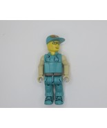 Lego Minifigure Crewman with Dark Turquoise Shirt and Pants, Tan Arms - $5.00