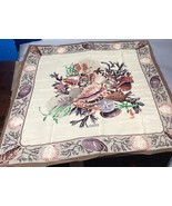 Carlisle 100% Silk Beach Shells Coral Seahorses Scarf - 33x33” - $34.71 CAD