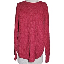 Red Cotton Sweater Size Large - £27.69 GBP