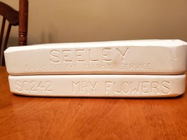 Vintage Plaster Mold Mould MAY FLOWERS SC242 GUC Seeley&#39;s Ceramic Service - $36.64