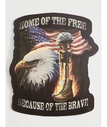 Home of the Free Because of the Brave Eagle Flag Boot Fire Sticker Decal... - £1.80 GBP