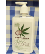 Natural Therapy Hemp &amp; Coconut 16.9 Oz  Body Lotion Softens &amp; Moisturizes - $15.02 CAD