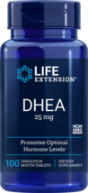 Life Extension DHEA 25 mg, 100 dissolve-in-mouth tablets - $10.40