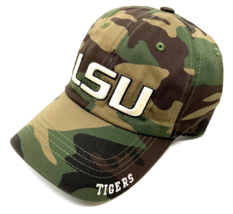 Louisiana State University Lsu Tigers Logo Camo Adjustable Curved Bill Hat Cap - £13.40 GBP