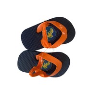 I Apparel  Toddler Boys Size XS 5 6 Flip Flops Sandals Thongs Orange Blue Navy T - £4.74 GBP