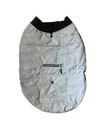 Dog Puffer Jacket Coat Gray Top Paw Size XL Fleece Lined Reflective Silver - $222.50 MXN