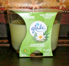 (1) Glade Bamboo Waterlily Bliss Three Wick Candle - $12.62