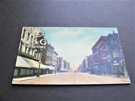 7172 Main Street, looking East, Evansville, Indiana -1900s Unposted Postcard. - £7.25 GBP
