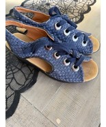 Bernie Mev Marcelo Woven Wedge Sandals Blue Lace Up Comfort Shoes Womens... - $330.37 MXN Bernie Mev Marcelo Woven Wedge Sandals Blue Lace Up Comfort Shoes Womens... - $330.37 MXN