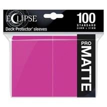 Ultra Pro Deck Protector: Eclipse: Matte Hot Pink (100) - £11.53 GBP
