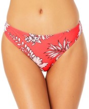California Waves Juniors Floral-Print Hipster Bottoms, Small, Coral Print - £23.59 GBP