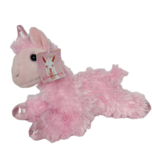 Aurora World Pink Lllamacorn Metallic Plush Stuffed Animal 2018 8.5&quot; - $21.78