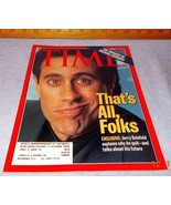 Time News Magazine January 12 1998 Michael Kennedy and  Jerry Seinfeld - $149.02 MXN