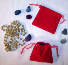24 Small Red Velvet Drawstring Storage Jewelry Bags Soft Bag Coins Rocks New - £7.47 GBP