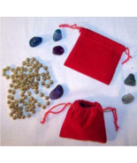 24 SMALL RED VELVET DRAWSTRING STORAGE JEWELRY BAGS soft bag coins rocks... - $9.45
