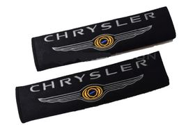 Chrysler Embroidered Logo Car Seat Belt Cover Seatbelt Shoulder Pad 2 pcs - £10.27 GBP