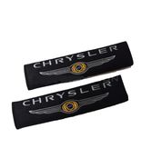Chrysler Embroidered Logo Car Seat Belt Cover Seatbelt Shoulder Pad 2 pcs - £10.35 GBP