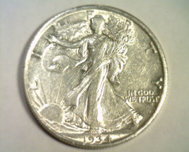 1934-D WALKING LIBERTY HALF DOLLAR ABOUT UNCIRCULATED AU NICE ORIGINAL COIN - $115.00