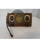 Harry Potter Hogwarts Alumni Tri-Fold Wristlet Wallet Faux Leather Clutch - £16.61 GBP