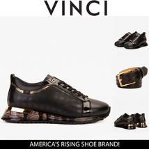 The Cenova Black & Gold Leather Men Sneaker image 4