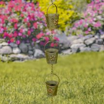 Zaer Ltd. Ornate Hanging Rain Chains (Mushrooms, Copper Finish) - £47.92 GBP+