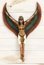 Ebros Ancient Egyptian Goddess Isis with Open Wings Wall Sculpture Decor 18&quot;H - £54.33 GBP