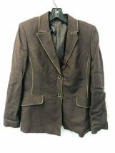 KASPER Women&#39;s Brown Two Button Blazer Jacket, Size 8, EUC - £10.29 GBP