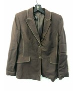 KASPER Women&#39;s Brown Two Button Blazer Jacket, Size 8, EUC - $244.00 MXN