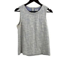 J Crew Blue Sleeveless Textured Top Size Small - £14.62 GBP