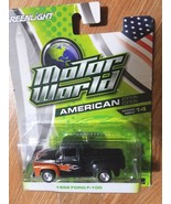 GREENLIGHT MOTOR WORLD BLACK 1956 FORD F-100 PICKUP TRUCK AMERICAN EDITI... - $20.29 CAD