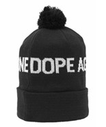 Dope Couture Against Everyone Top Pom Fold over Knit Beanie Winter Ski H... - £12.57 GBP